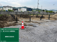 鋼管杭打設状況
